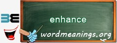 WordMeaning blackboard for enhance